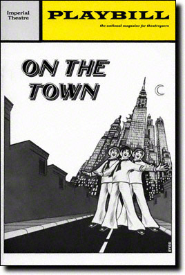 On the Town 1971 Playbill