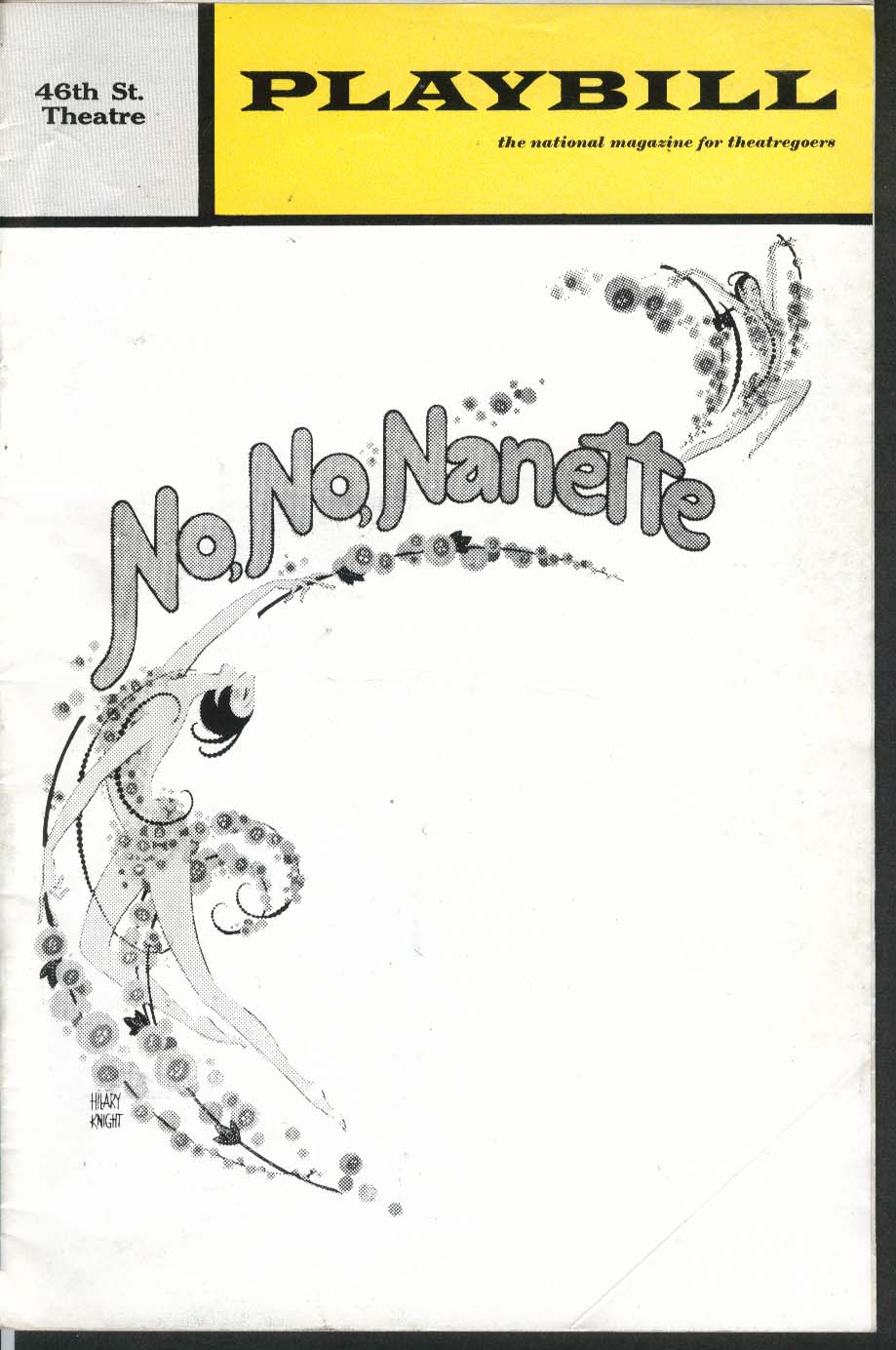 No No Nanette 1971 Revival Playbill
